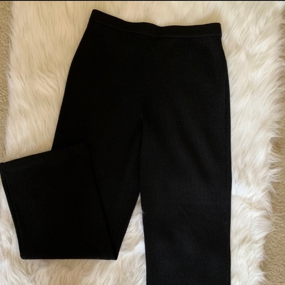 *St John Classic Black Knit Slacks